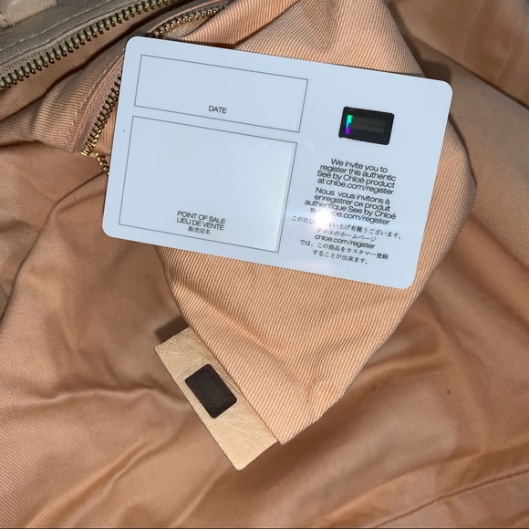 NWT auth SEE BY CHLOÉ two way bag w/authenticity card & dust bag - Picture 9 of 12